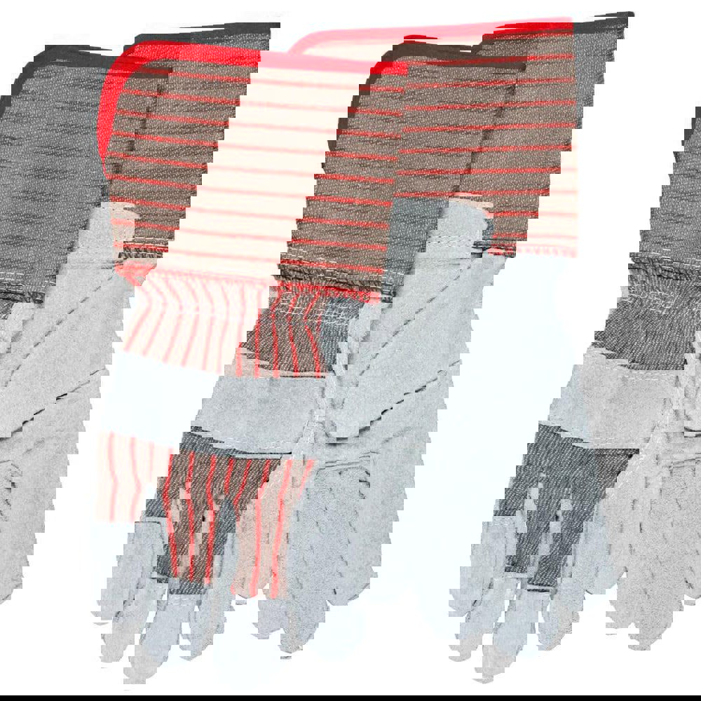 Gloves: Size L, Fleece-Lined, Cowhide